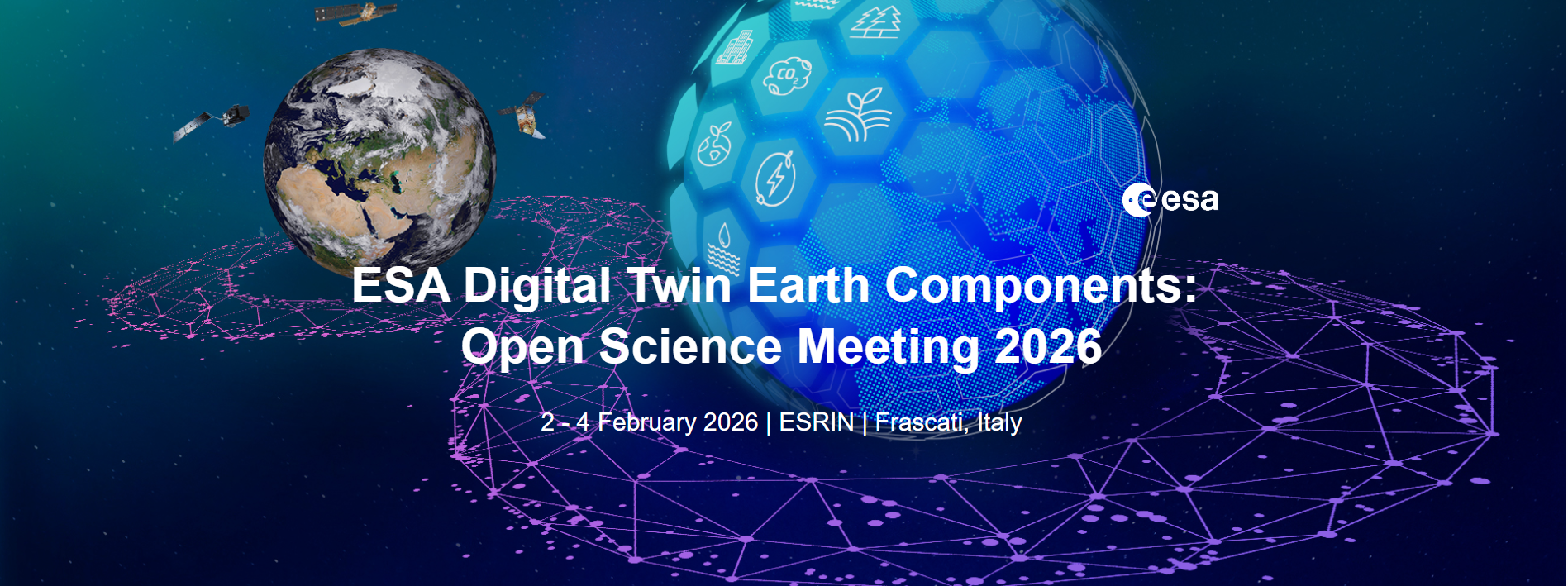 ESA Digital Twin Earth Components Open Science Meeting 2026 Banner ESA Digital Twin Components 2026 
